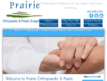 Tablet Screenshot of prairie-ortho.com